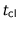 $t_{\text{cl}}$